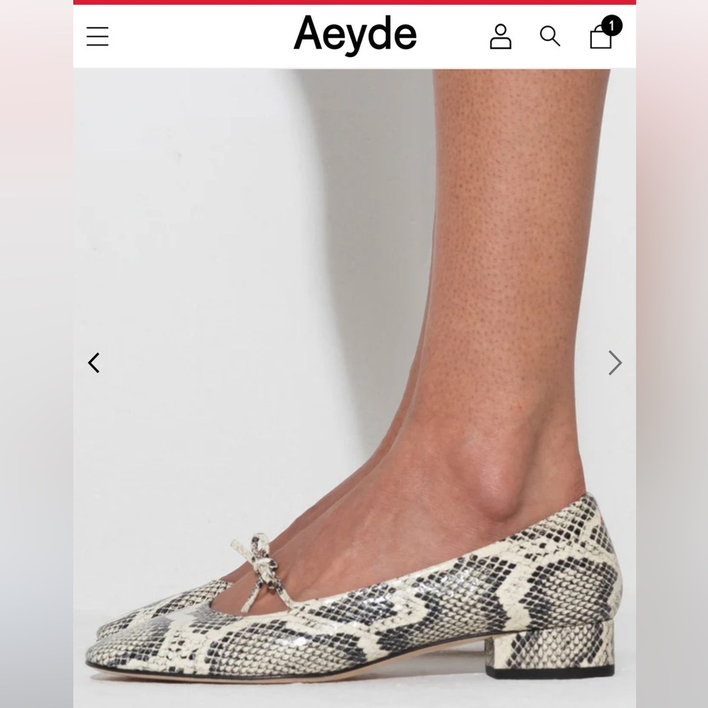 ISO Darya Ballet Flat - creamy snake